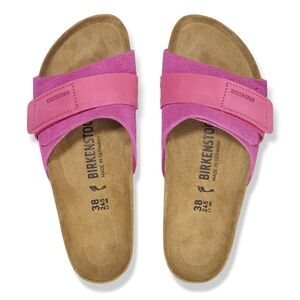 Birkenstock Oita Pink Suede Leather Women's Sandals